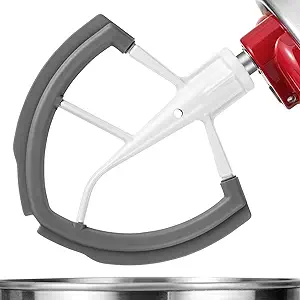 Flex Edge Beater for KitchenAid 6 Quart Bowl-Lift Stand Mixer,Only for Stainless Steel Lift-Bowl, Not for Glass-bowl,Grey