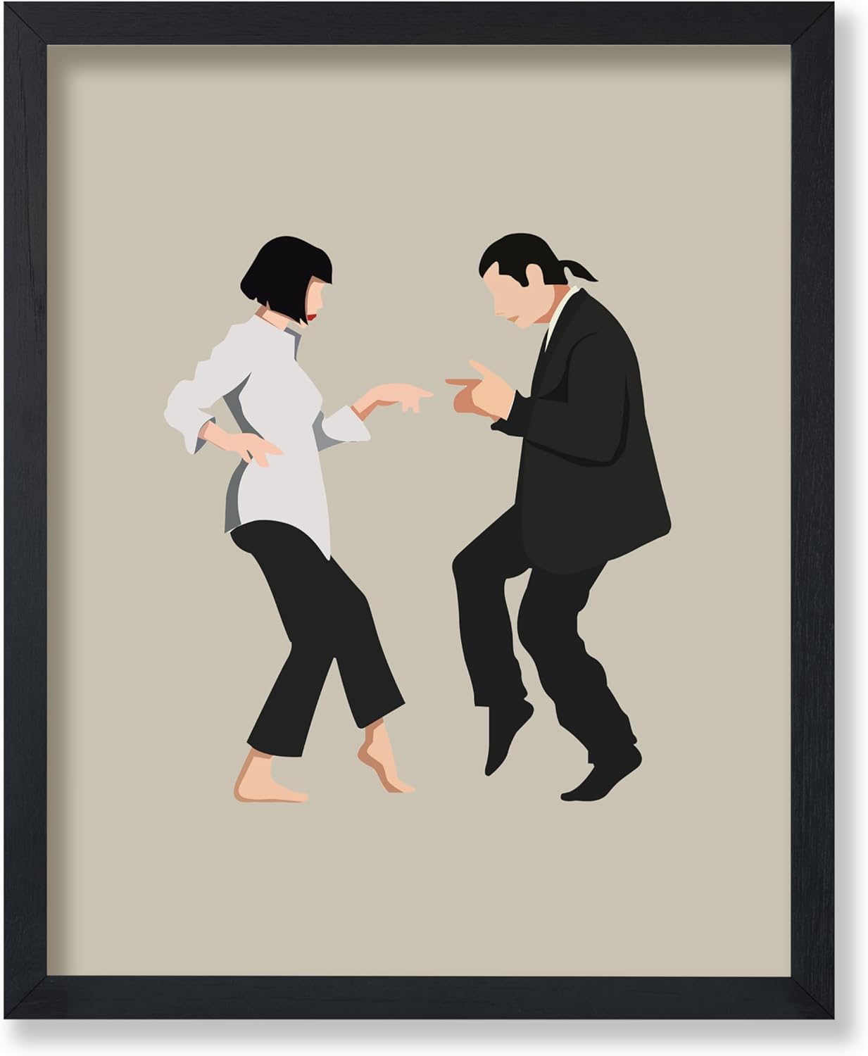 Poster Master Dance Scene Print - Famous Movie Poster - Classic Film The Twist Art - Fun Gift for Men, Women & Dancer - Decor for Living Room or Dance Studio - 11x14 Black Framed