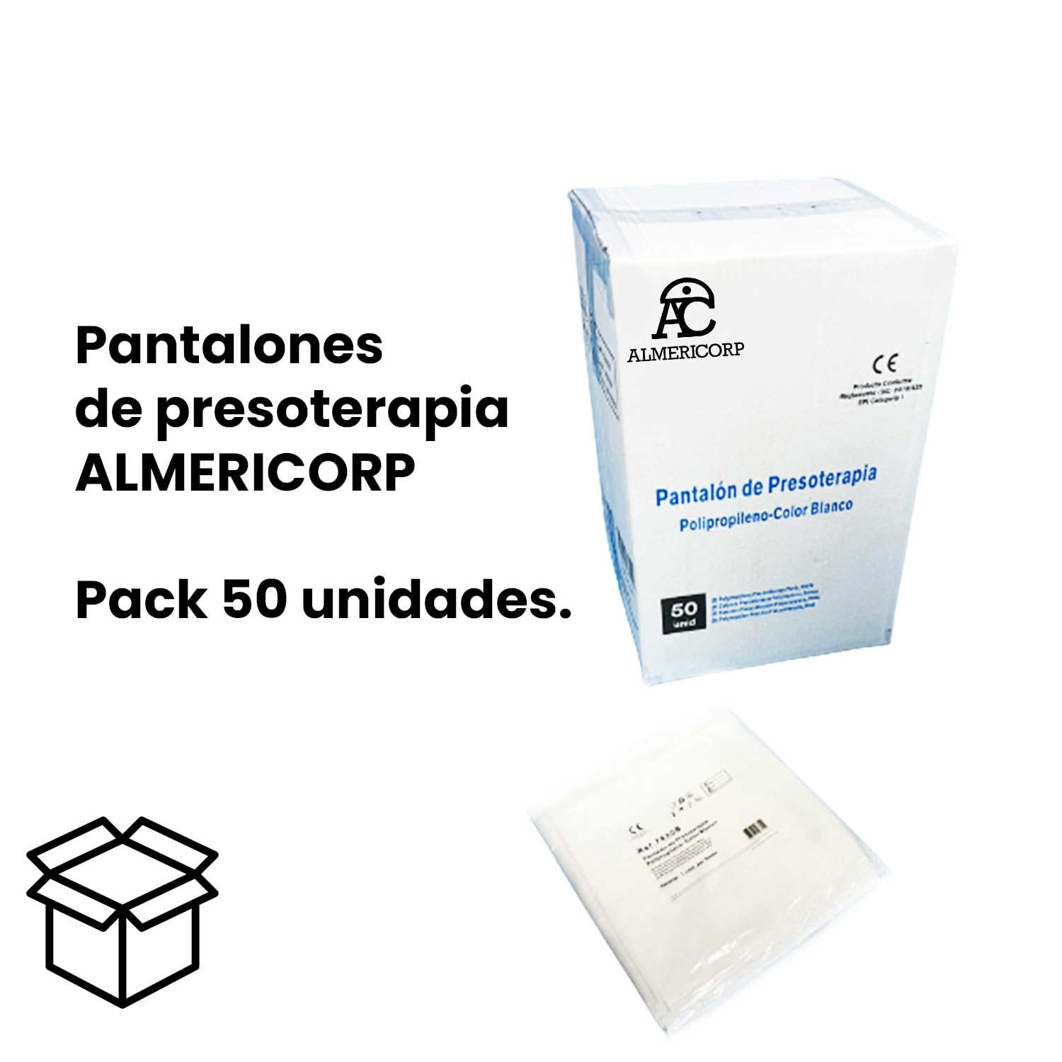 Pantalón de Presoterapia Polipropileno 50 Unidades estéticas, Fisioterapia y spas.