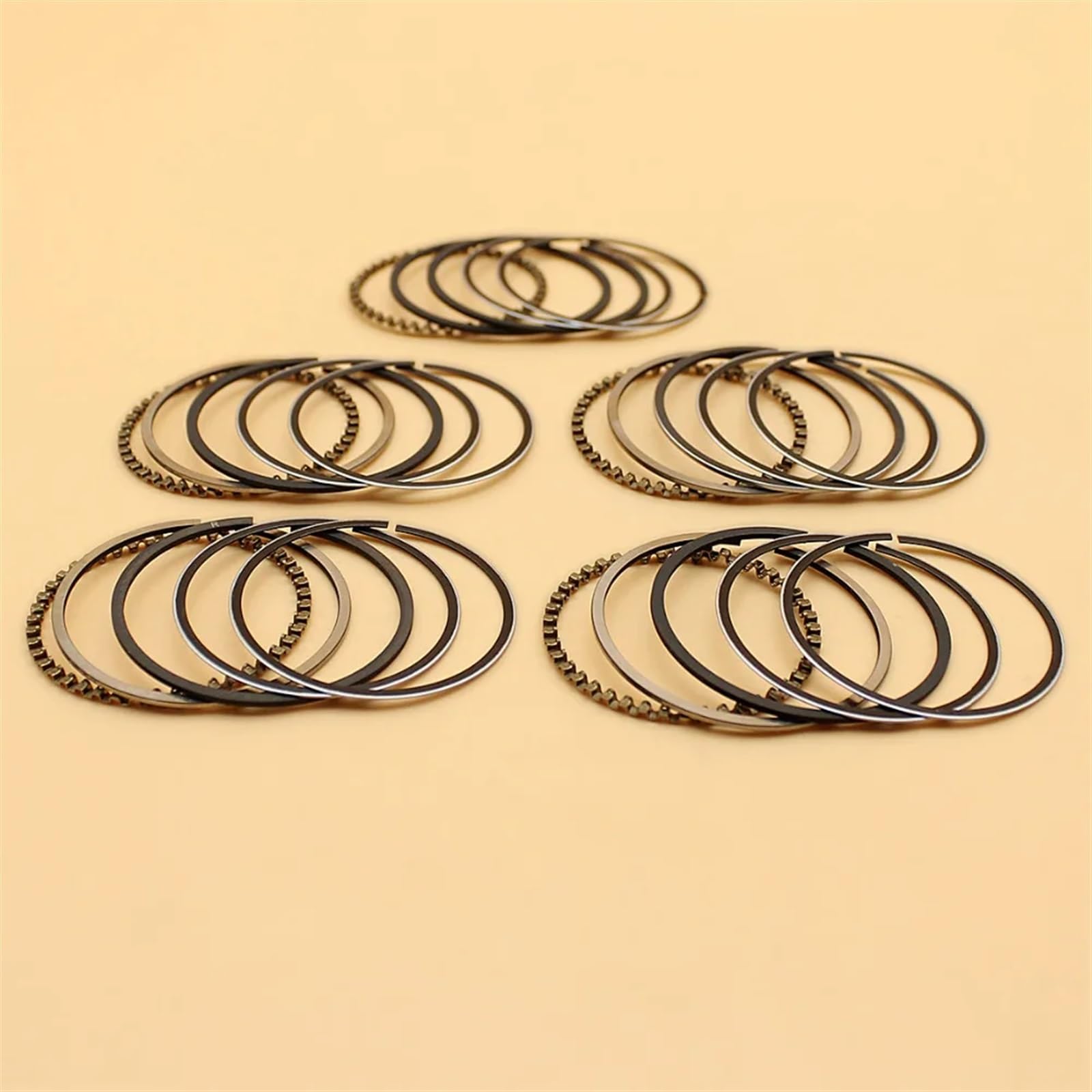 Juego de 5 anillos de pistón de 39MM, for Motor GX31 GX35 GX35NT, desbrozadora HHT35S UMK3, 13010-ZM5-000 Juego de anillos de pistón para cilindro