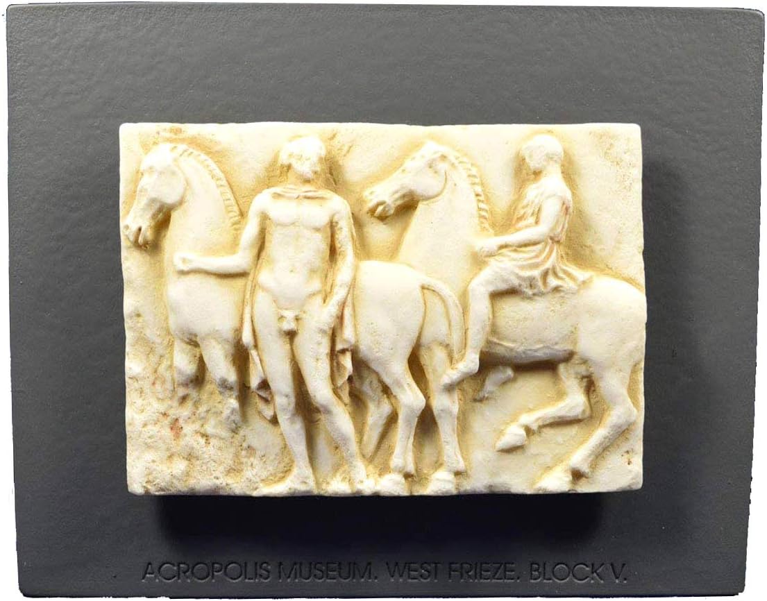 Estia Creations Acropolis Sculpture west Frieze Block V Museum Reproduction Artifact