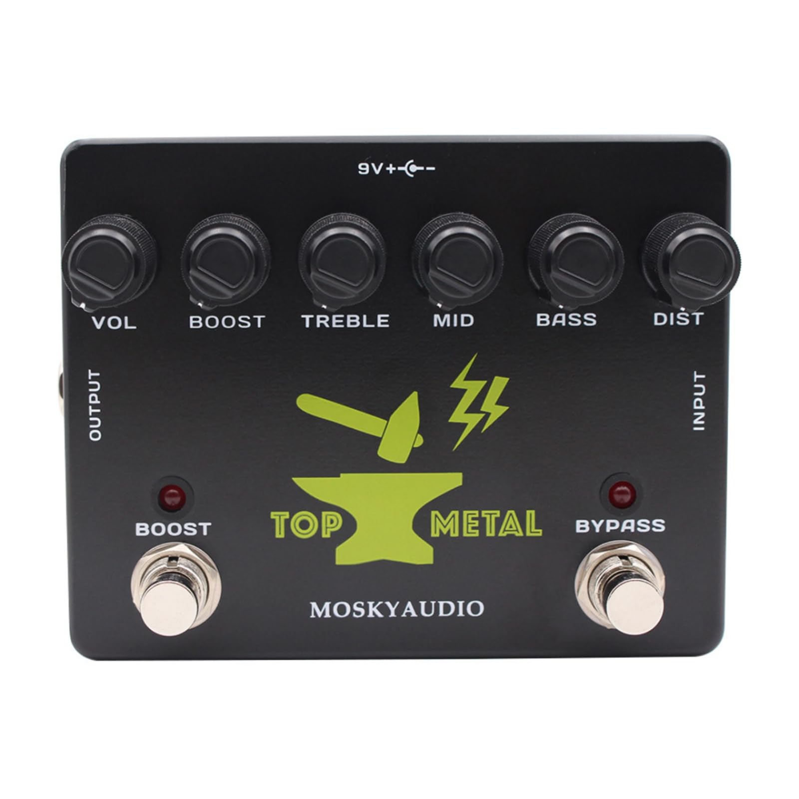 Effektpedal mit Stabil Verzerrerpedal Kompakt Gitarren-Effektpedal für Gitarristen, Proberaum
