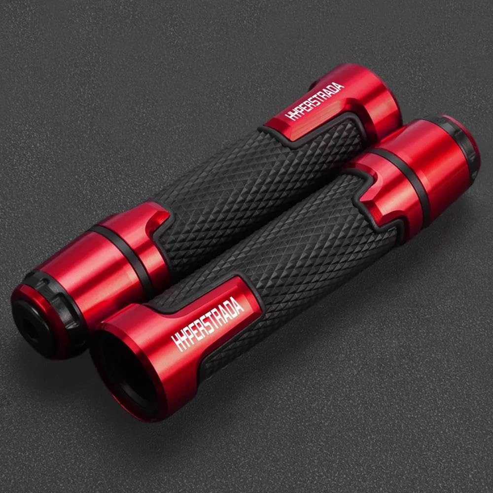 Puñadura de manillar 7/8 pulgadas Ducati Hyperstrada anticaída fatiga rojo