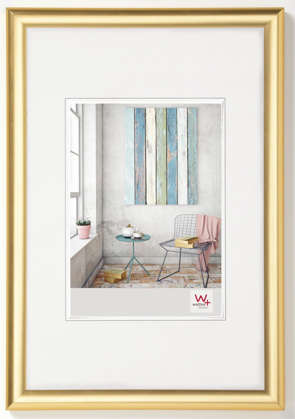 Picture Frame Gold 18 x 24 cm Trendstyle Plastic Frame KP824G