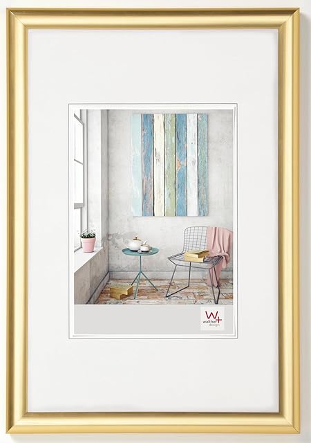 walther design ramka na zdjęcia złota 18 x 24 cm ramka z tworzywa sztucznego Trendstyle KP824G