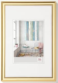 walther design Bilderrahmen gold 50 x 60 cm Trendstyle Kunststoffrahmen KP060G