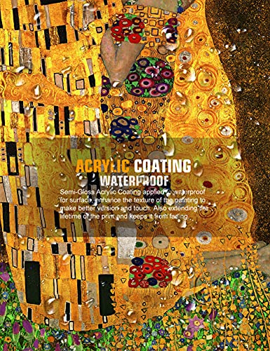 Decorarts - The Kiss, Gustav Klimt Art Reproduction. Giclee Canvas Prints Wall Art For Home Decor 24X20 #TOP6