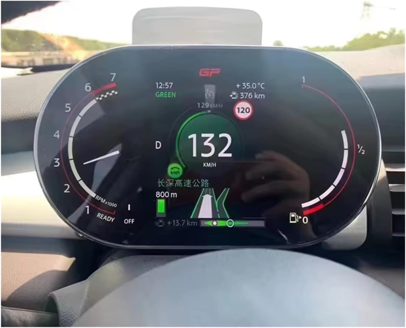 New Design 7 Inch LCD Dashboard Car Digital Cluster Automotive Speedometer LCD Instrument Compatible For Mini