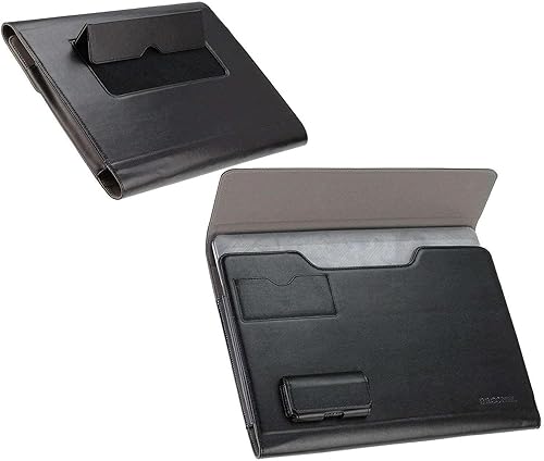 Broonel Black Leather Folio Case - Compatible with CHUWI AeroBook Notebook Ultrabook 13.3 Inch disponible en Yaxa Peru