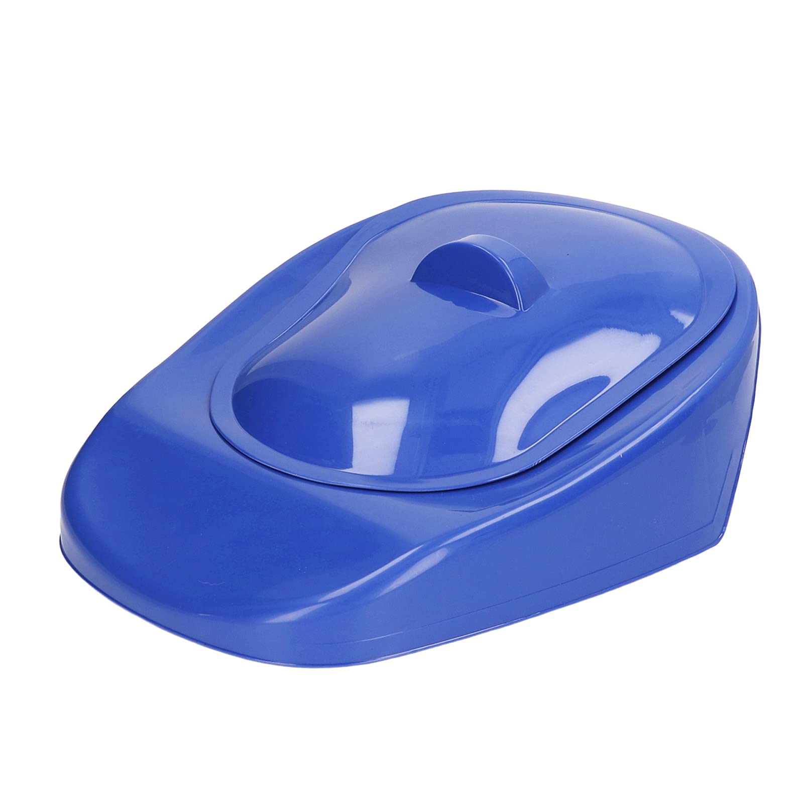 Keenso Padella per Paziente, Padella per Donne Anziane con Coperchio, Camera per Orinatoio Portatile per Anziani e Adulti Allettati a Letto (Blu Scuro)