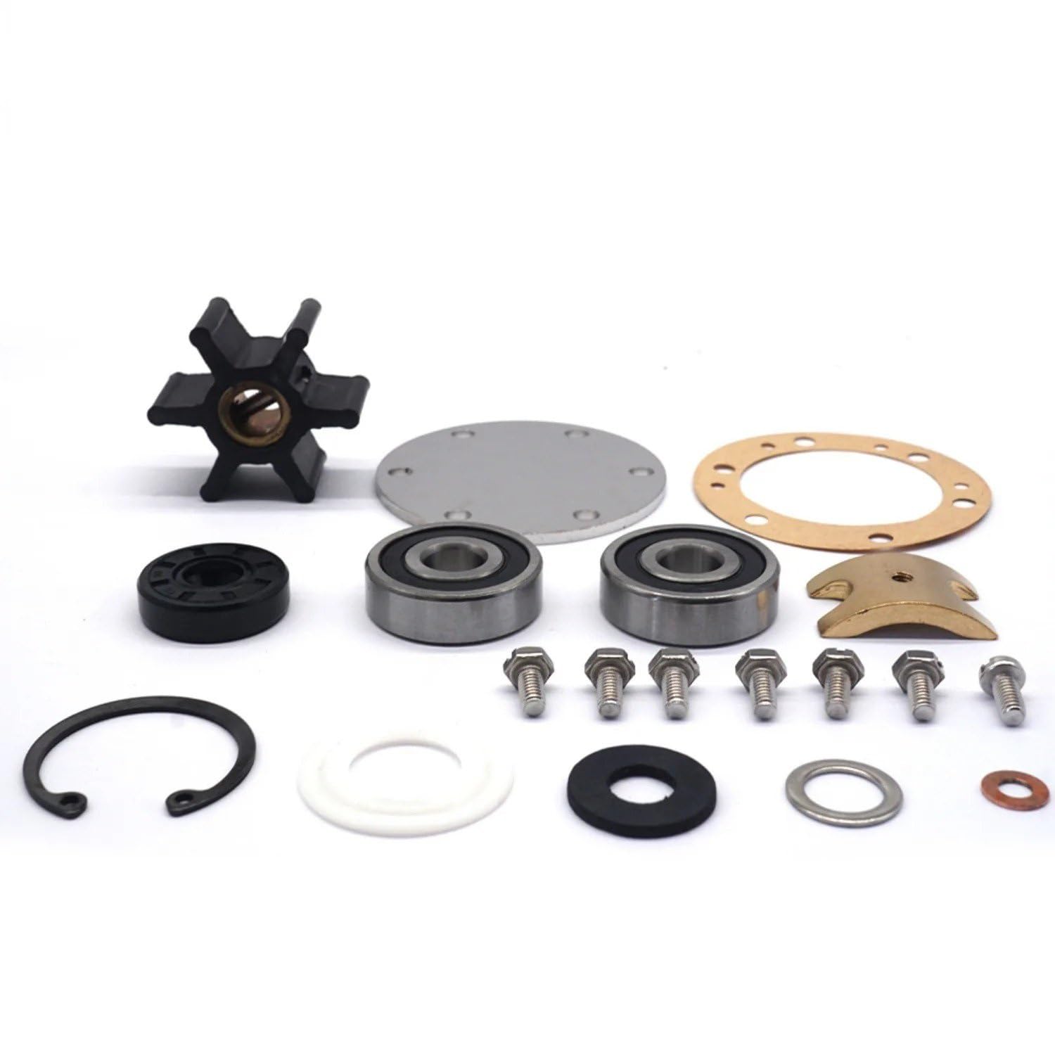 Bomba Agua Kit Reconstrucción Principal Para Cubierta 2 1/4 "para Bombas Agua Mar Para Yanmar Para Marine 2GM 3GM 3GMD 128270-42000 124070-42000 42001 42002 BombaAqua Refrigerante