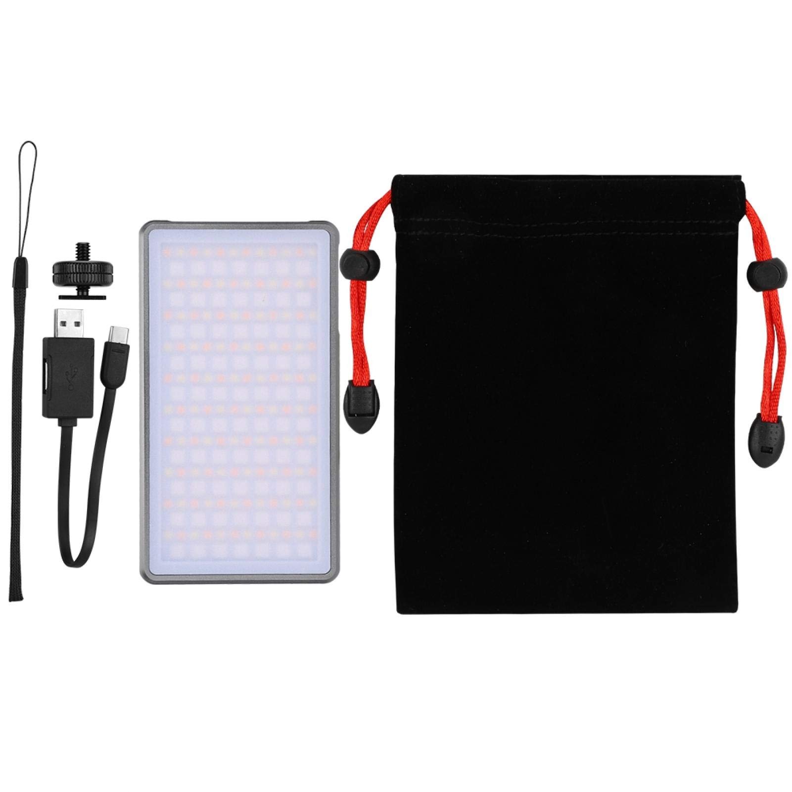 LED Video Light Camera Fill Light Ra96+ RGB 2500-8500K Stepless Dimming LED Light Video Lamp Camera Fill Lights Type-C Port