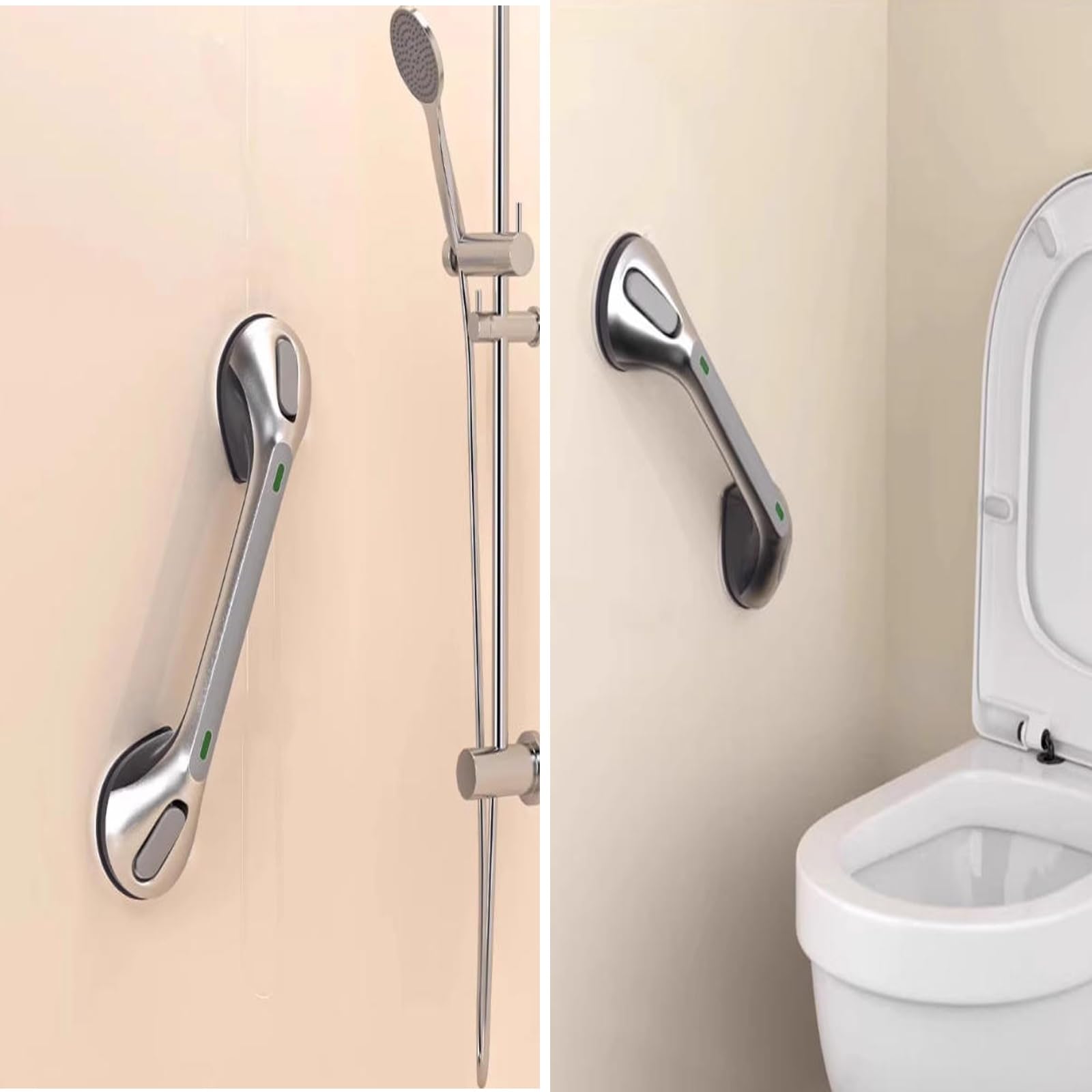 Maniglione di Sicurezza per Doccia, Maniglie per Vasca da Bagno per Anziani, Impugnatura di Sicurezza per Il Bagno Rimovibile, Impermeabile, Senza Bisogno di forare.