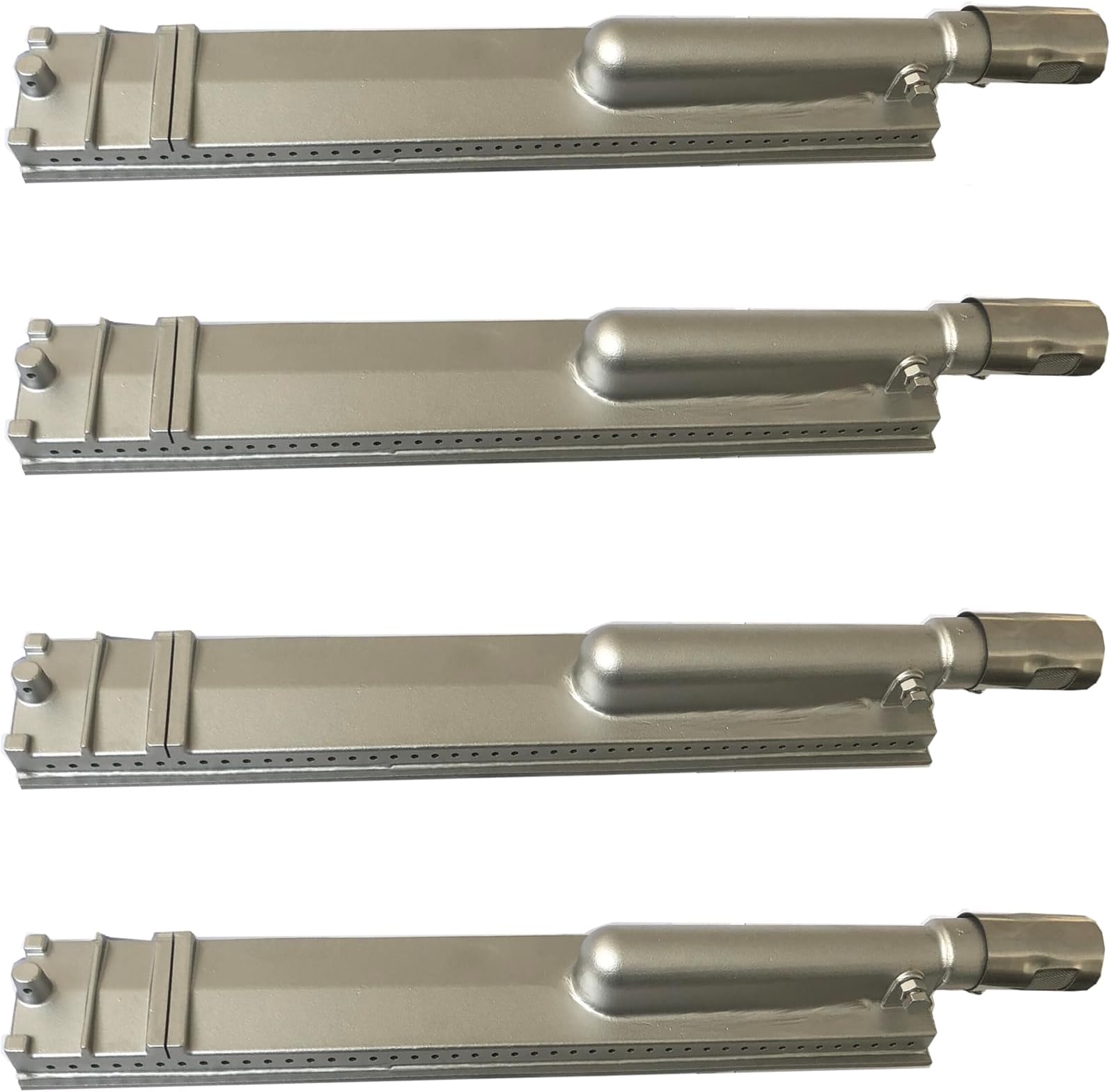 𝙐𝙥𝙜𝙧𝙖𝙙𝙚𝙙 4PC Set Cast Stainless Steel SS304 BBQ Grill Burner 16", Compatible with 23301 16516 44305 Aussie Bull Blaze CharBroil NEXGRILL Thermos Turbo Gas Grills