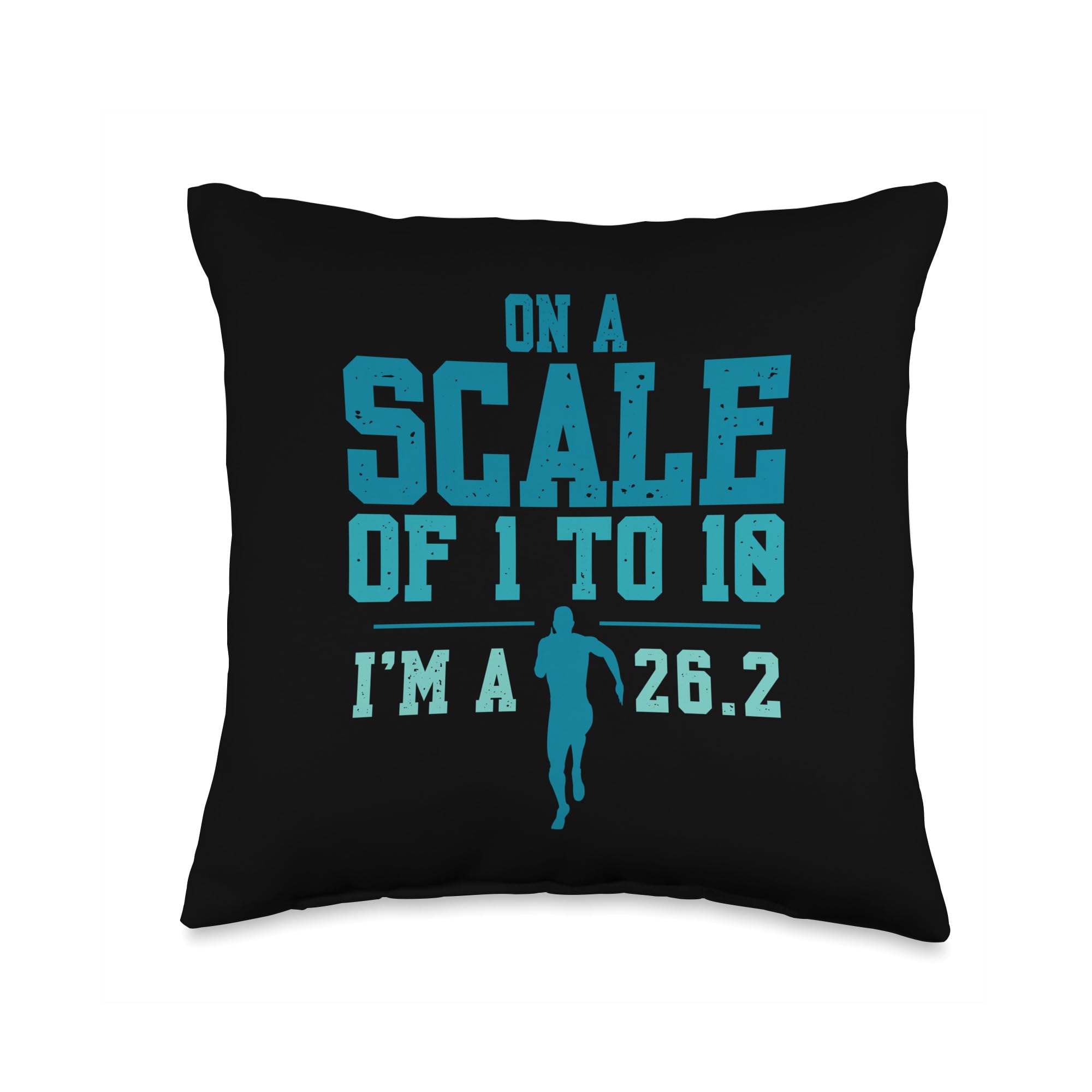 26 2 Marathon Running Marathoners Marathon Runner Finisher Throw Pillow