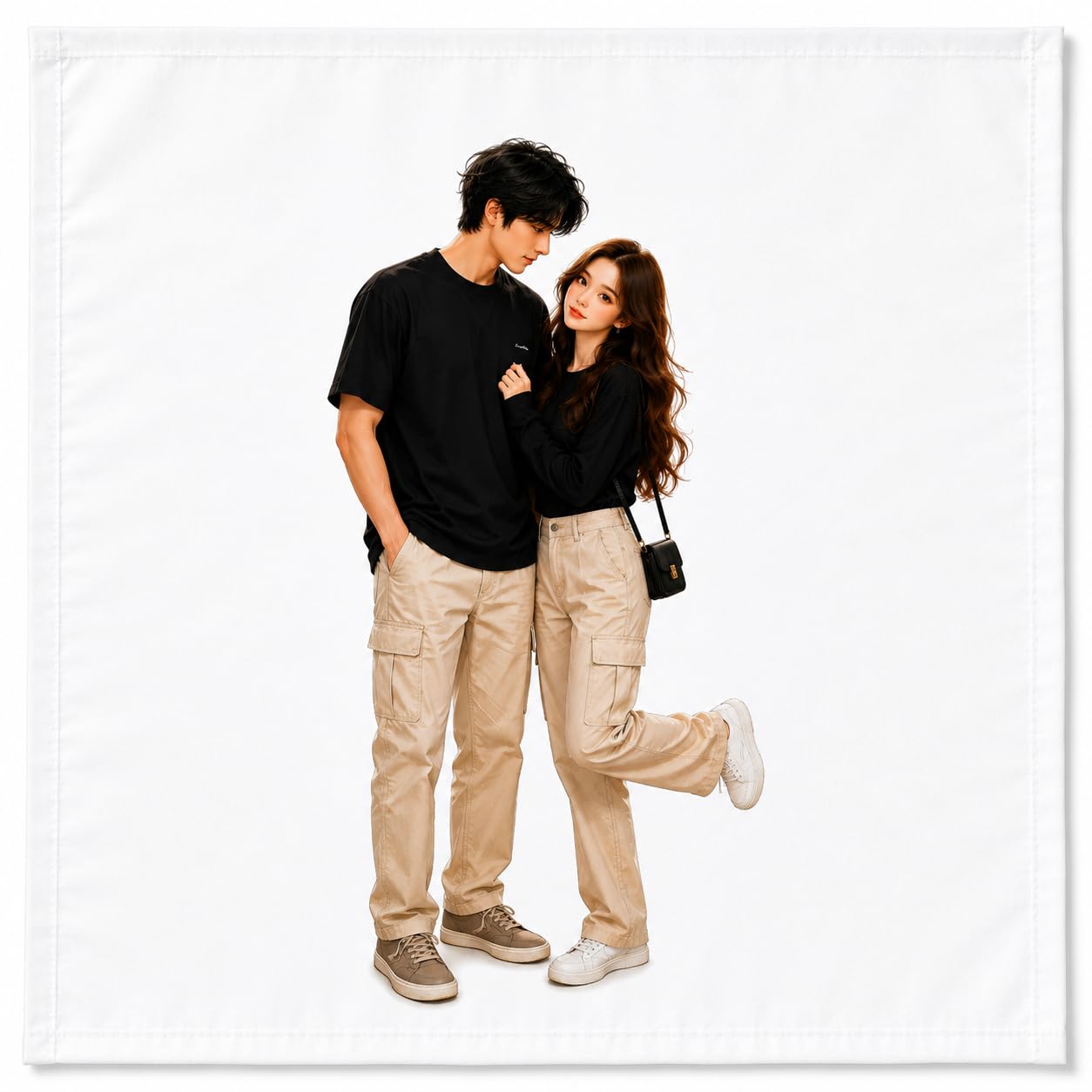 Personalized Couple Handkerchief with Custom Name Embroidery-image-45