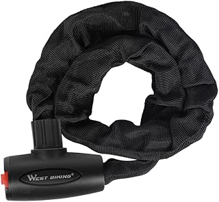 Motorcycle Bike Heavy Duty Bike Lock Bike Lock for Electric Bike Cycle Wire Lock Mountain Bike Lock Key Bike Lock Chain Lock Key Lock Electric Motor Chain Lock Cable Lock Black