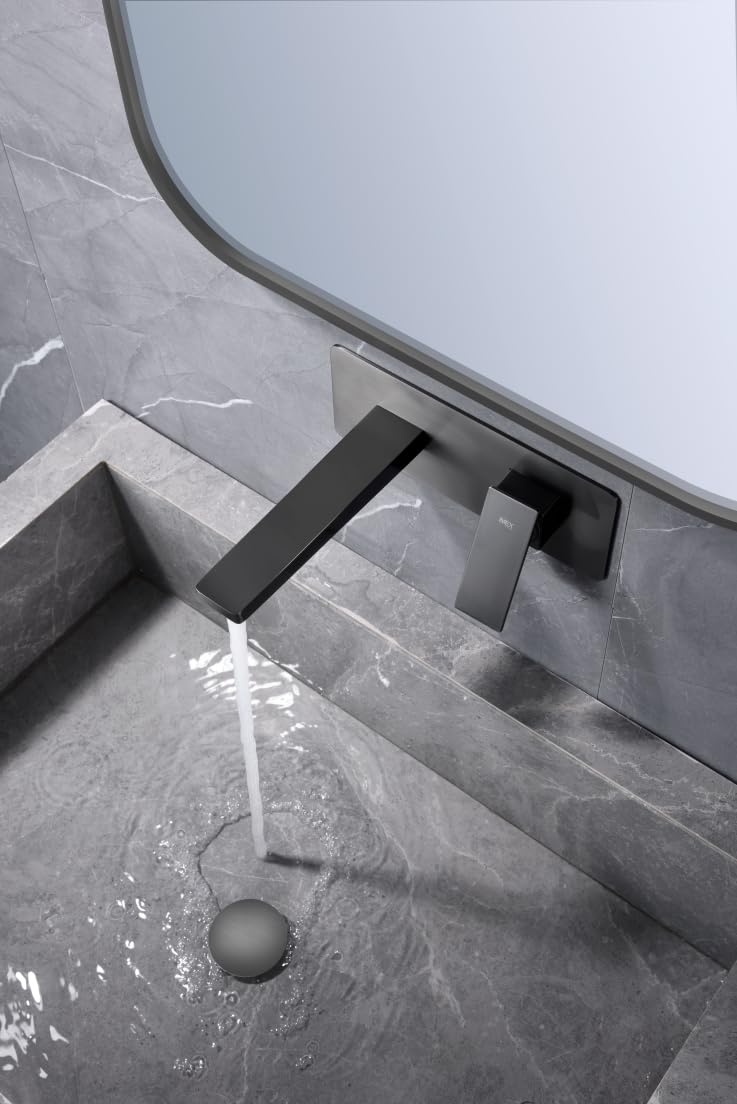 IMEX GLP048/BGM PISA Monomando Empotrado Lavabo Black Gun Metal