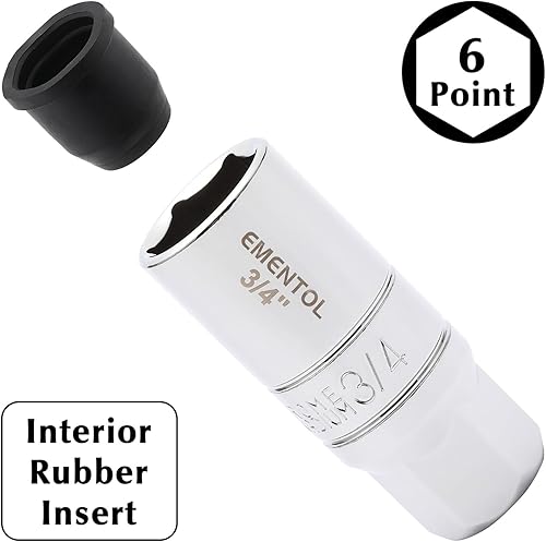 Miniatura 3 de EMENTOL Juego de accesorios de 11 piezas de 38 pulgadas, SAEmétrico, enchufes de bujía de 6 puntos, junta universal, barra de extensión, llave de