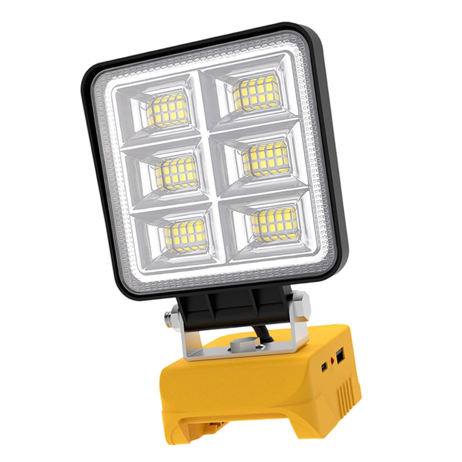 Kalttoy 1 Pack 48W 5200Lm Cordless Led Work Light With & Type-C, Rechargeable Floodlight For Garage, Outdoor, Camping Rechargeable Hiking Camping Light