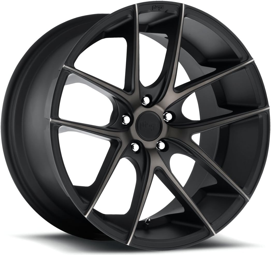 NICHE Targa MB -BLK MACH Wheel with Painted (19 x 9.5 inches /5 x 114 mm, 35 mm Offset)