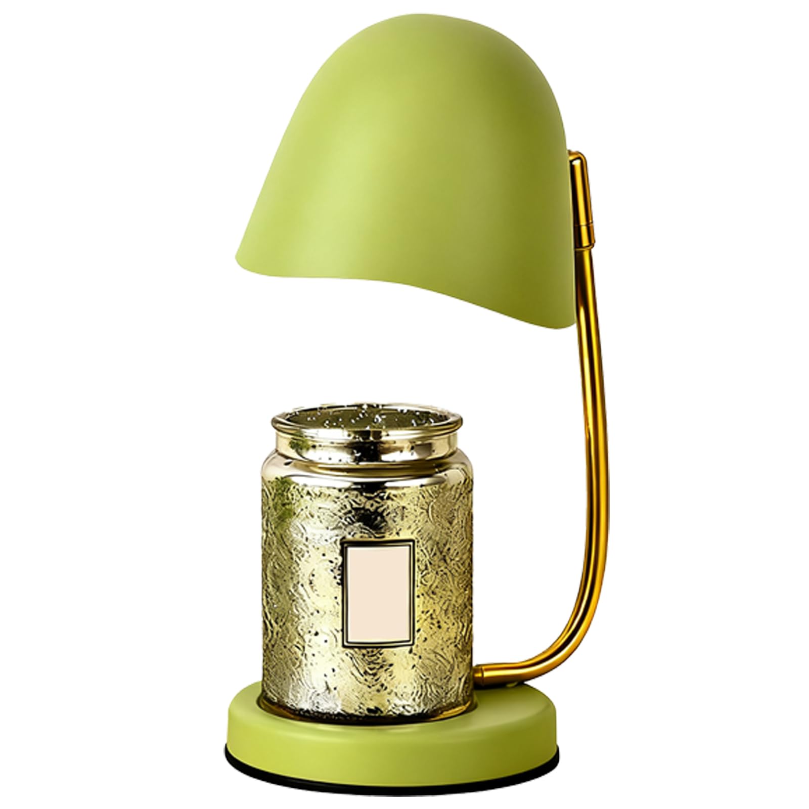 Lámpara calentadora de vela romántica con temporizador,Lámpara de mesa de vela de fusión en forma de cáscara de huevo Aromaterapia eléctrica,Calentador de cera atenuable para decoración Matcha Green
