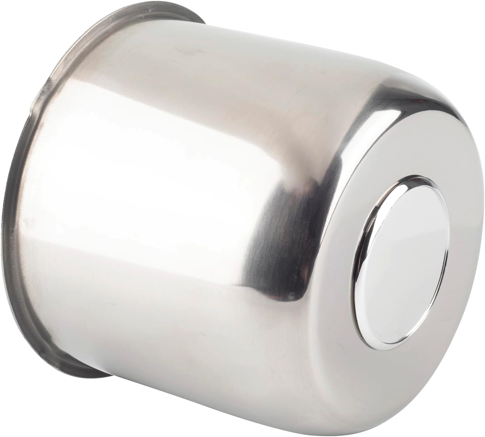 1Pc 4.9" Push Through Wheel Center Cap Stainless Trailer Hub Cap for Truck SUV RV Wheel Rim (Fit 4.9" Bore 4.47" H Chrome)