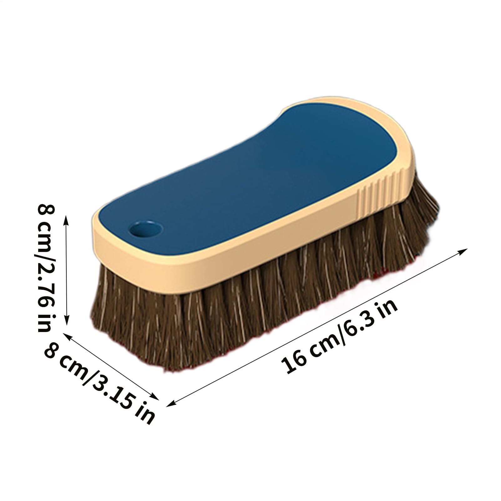Brosse d'entretien de voiture avec poils en crin de cheval - Plumeau pour tableau de bord et intérieur de voiture
