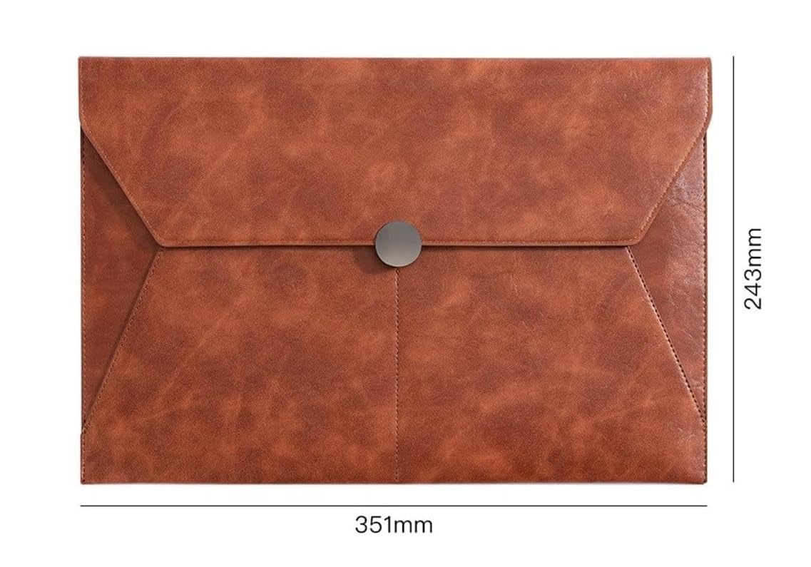 Organizer na dokumenty A4 ze skóry PU 351x243 mm wielokolorowy(Brown)