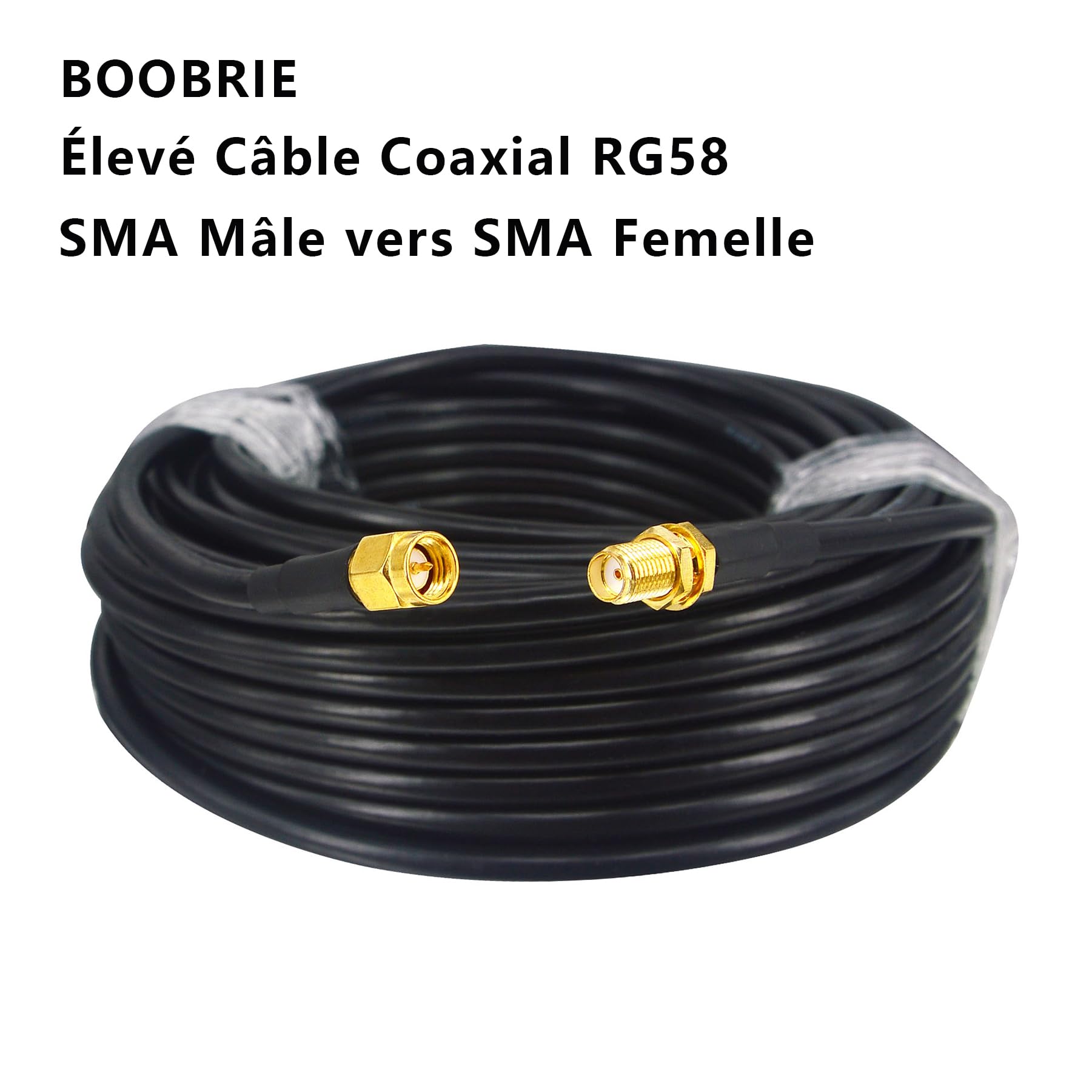 Cavo SMA Maschio A Maschio Cavo RF SMA Maschio-SMaschio 20 Pollici - Trecciato RG58 Per WiFi, Antenne | Made In USA Cavo Per Applicazioni Rf - Foto 7