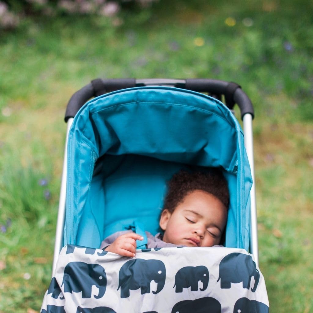 BundleBean - Babywearing - Parapioggia leggero (kaki camo) – Marsupio impermeabile e antivento, include borsa portaoggetti, tessuto impermeabile setoso, misura universale, per neonati fino a 4 anni