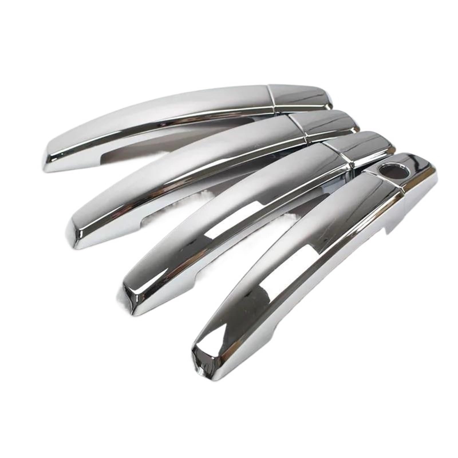 Yijiavsx Silver Chrome Black Car Door Handle Cover Stickers For Opel For Vauxhall For Insignia 2008-2016 (Silver)