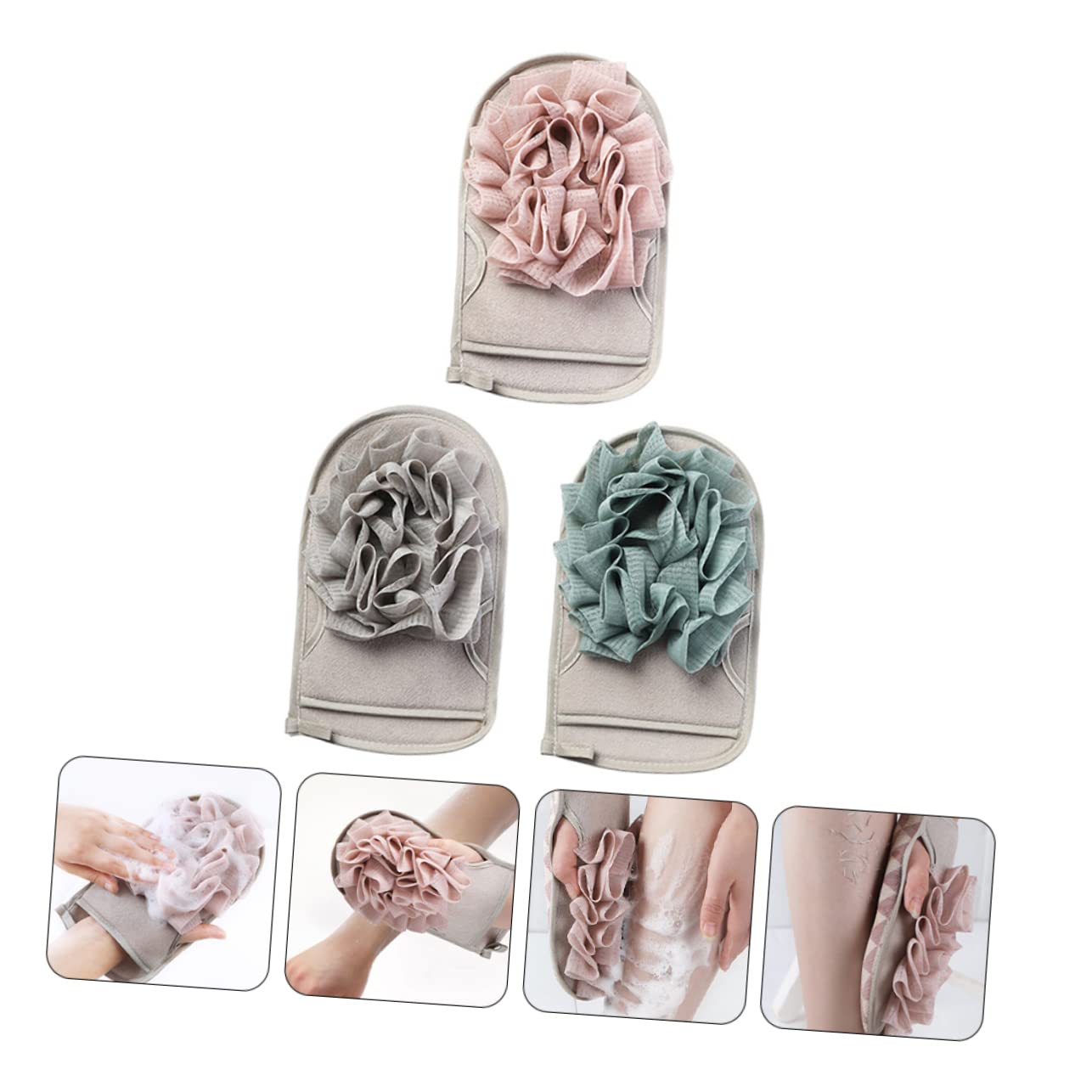 Mikinona 9stücke Peeling-handschuhe Doppelseitige Exfoliationshandschuhe Für Sanfte Hautreinigung Für Dusche Und Bad Für Männer Und Frauen Farben