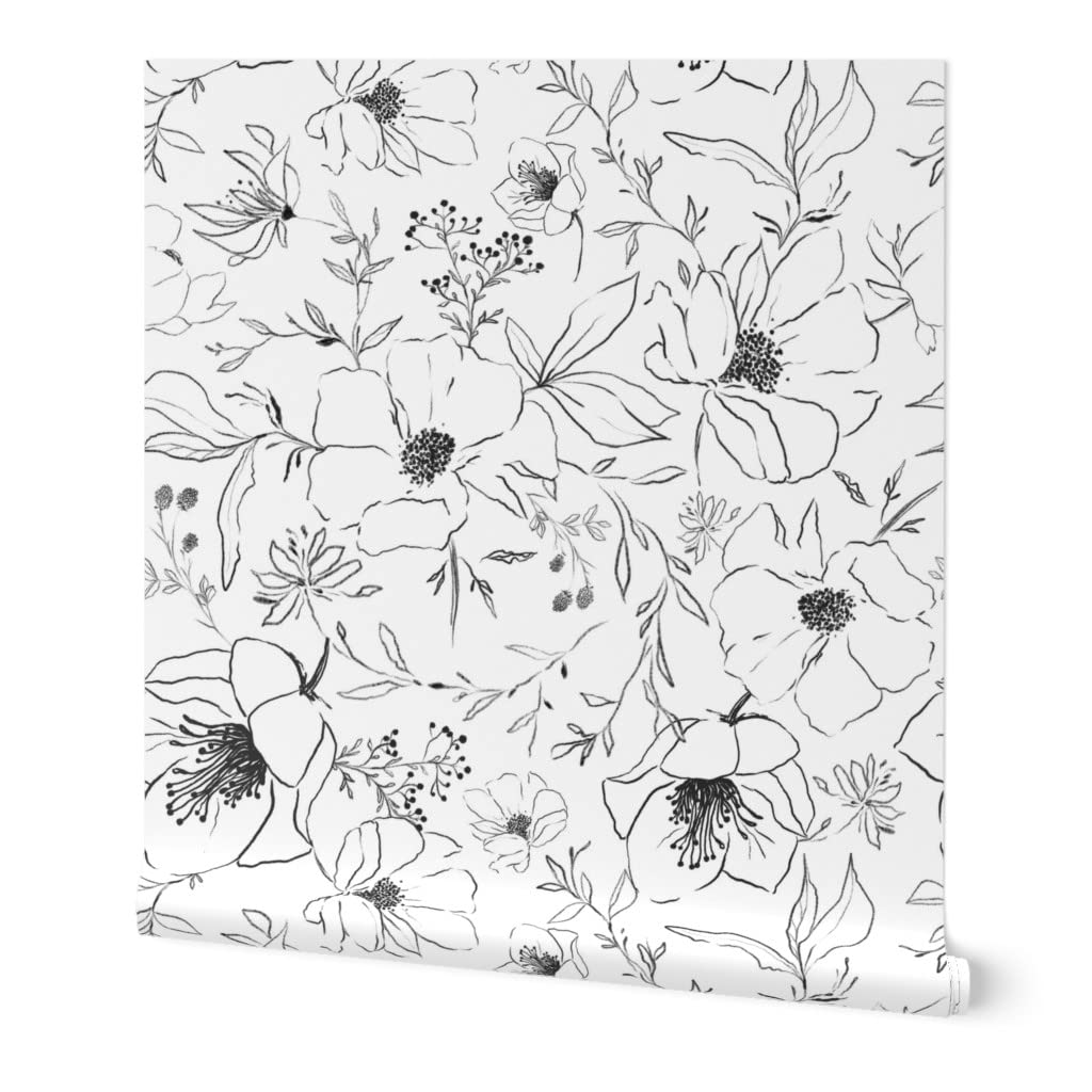 Peel & Stick Wallpaper Sample - Black...