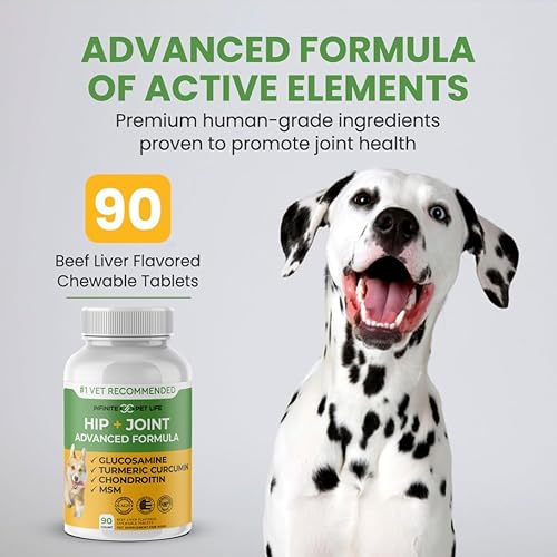 Miniatura 6 de All-Natural Hip  Joint Supplement for Dogs - with Glucosamine Chondroitin MSM and Organic Turmeric - Supports Healthy Joints in Large  Small Canines