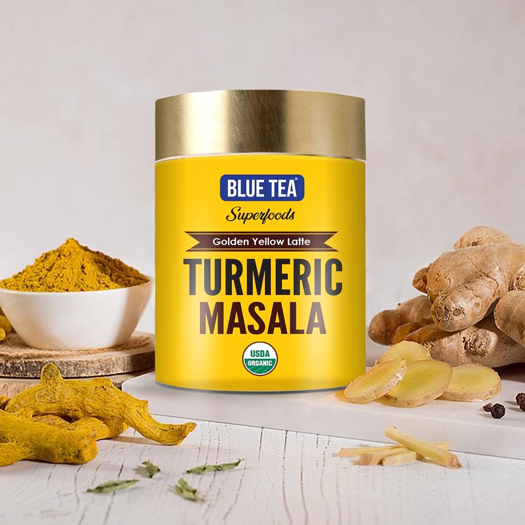 Buy BLUE TEA Turmeric Masala Latte (3.53 Oz) Golden Milk Rich in CURCUMIN Turmeric