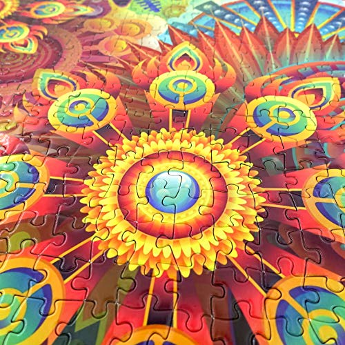Aberdomic Puzzle 1000 Teile, Mandala Blumen Artsy Jigsaw Puzzles, Puzzle für Erwachsene Teenager Kinder ab 14 Jahr – Bild 6