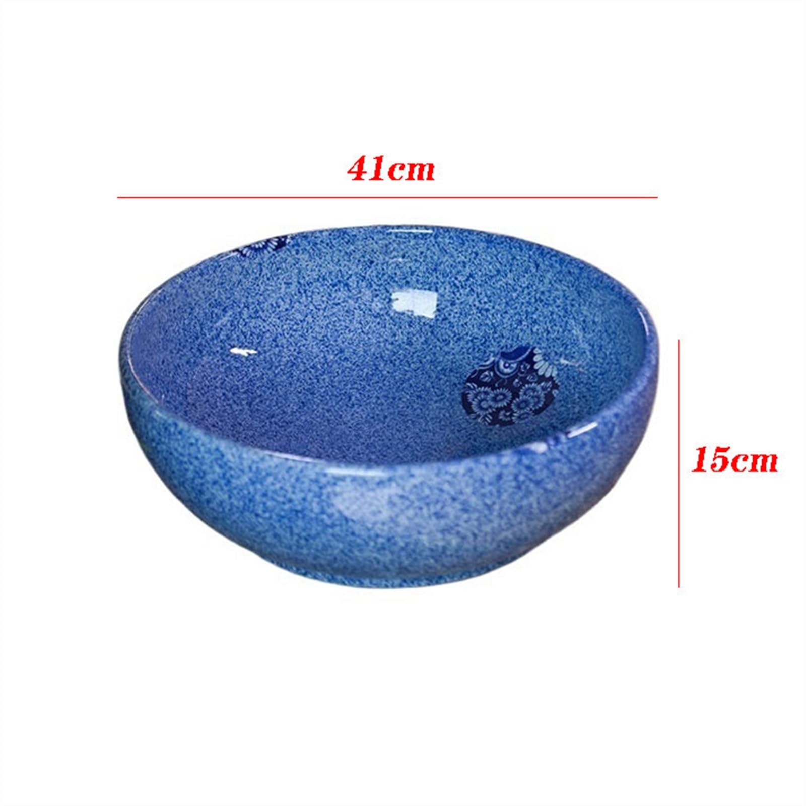 zlew nablatowy Jingdezhen Wysokiej jakości umywalka ceramiczna nablatowa Retro okrągła umywalka artystyczna Umywalka łazienkowa bez akcesoriów do szafki podumywalkowej w toalecie
