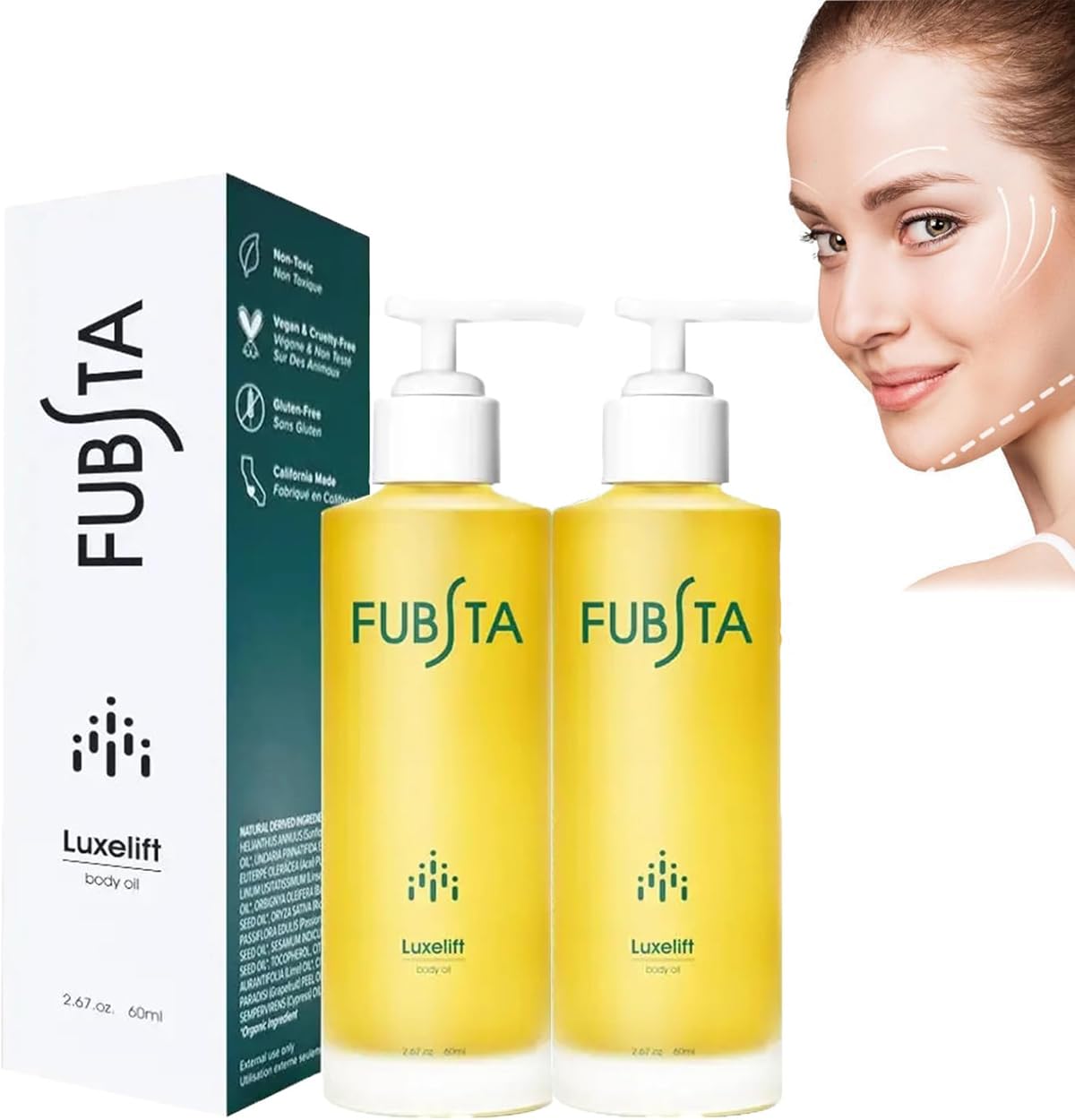 Fubsta SkinFirming Rejuvenating Oil,Fubsta Skin Firming Rejuvenating Serum,Fubsta Skin Firming Oil, Fubsta Skin Firming Serum,Fubsta Hyaluronic Acid Moisturizes Skin (2PC)