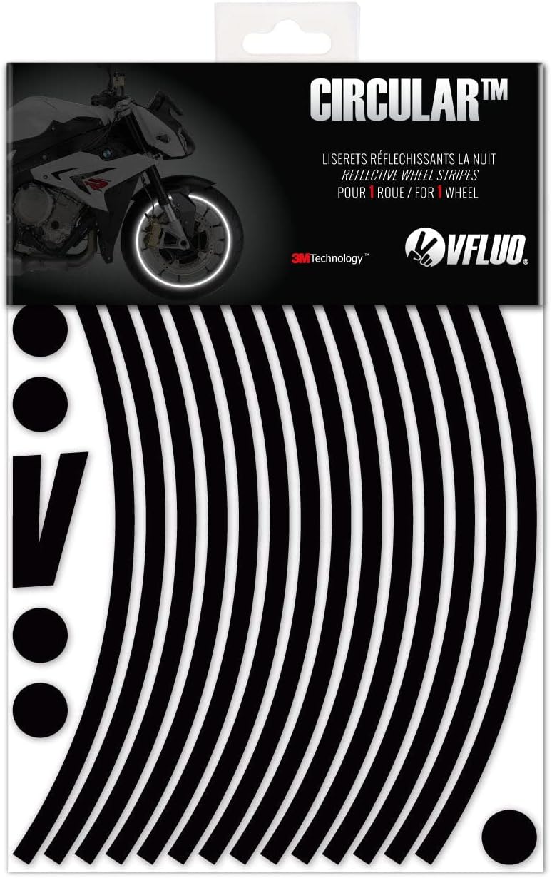 CIRCULAR reflective wheel stripes (17 to 21")