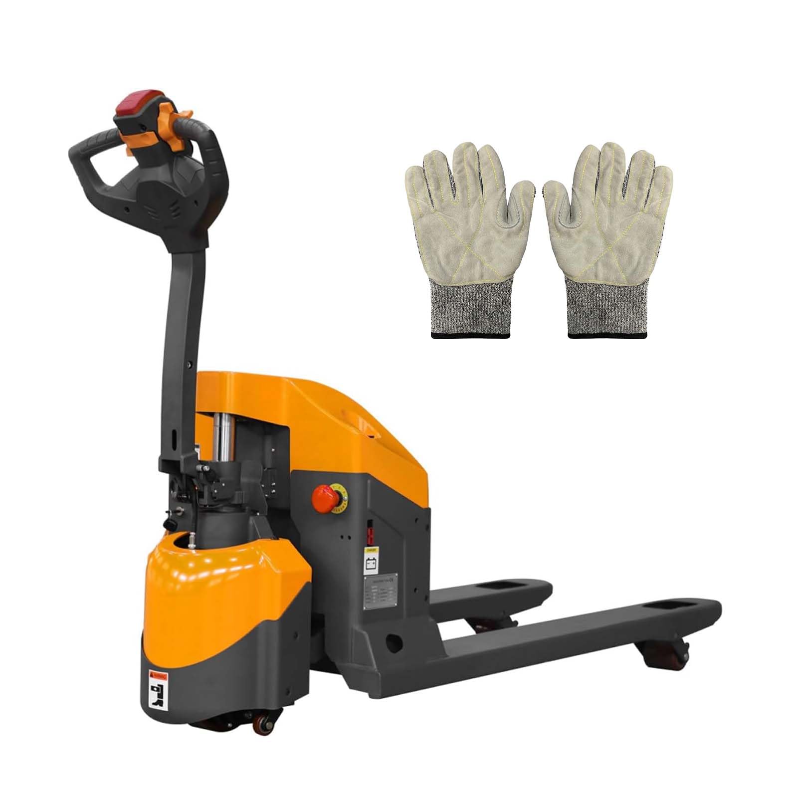 APOLLOLIFT Electric Pallet Jack, 3300lbs Capacity 48" x27" Forks Full Electric Pallet Jacks with Emergency Key Switch Pallet Truck for Narrow Space