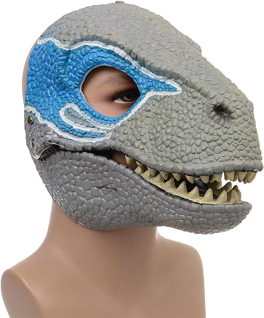 PARTYGEARS Dinosaur Mask Moving Jaw Movable Halloween Decor Tyrannosaurus Rex Animal Mask, Christmas Gifts for Adults
