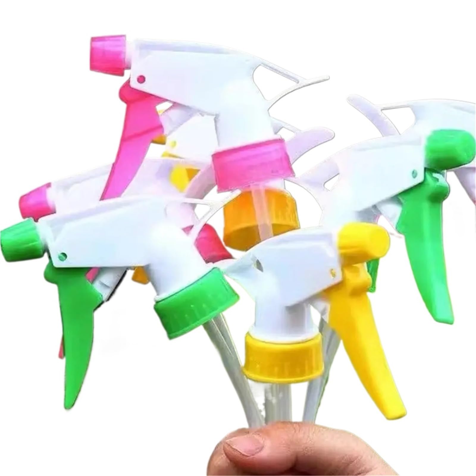 Boquilla de Botella pulverizadora, Repuesto gatillo plástico, Suministros jardinería, Equipo riego, Cabezal Multiusos(Random colors-50pcs)