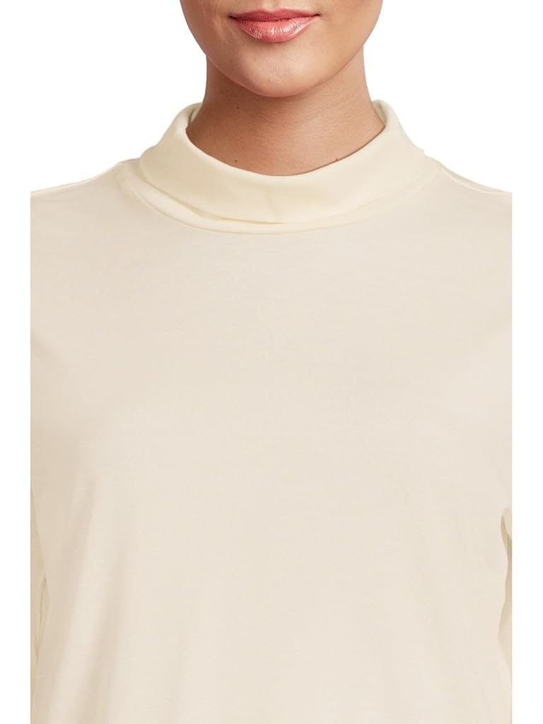 Green L.L.Bean Signature Lightweight Cotton Turtleneck