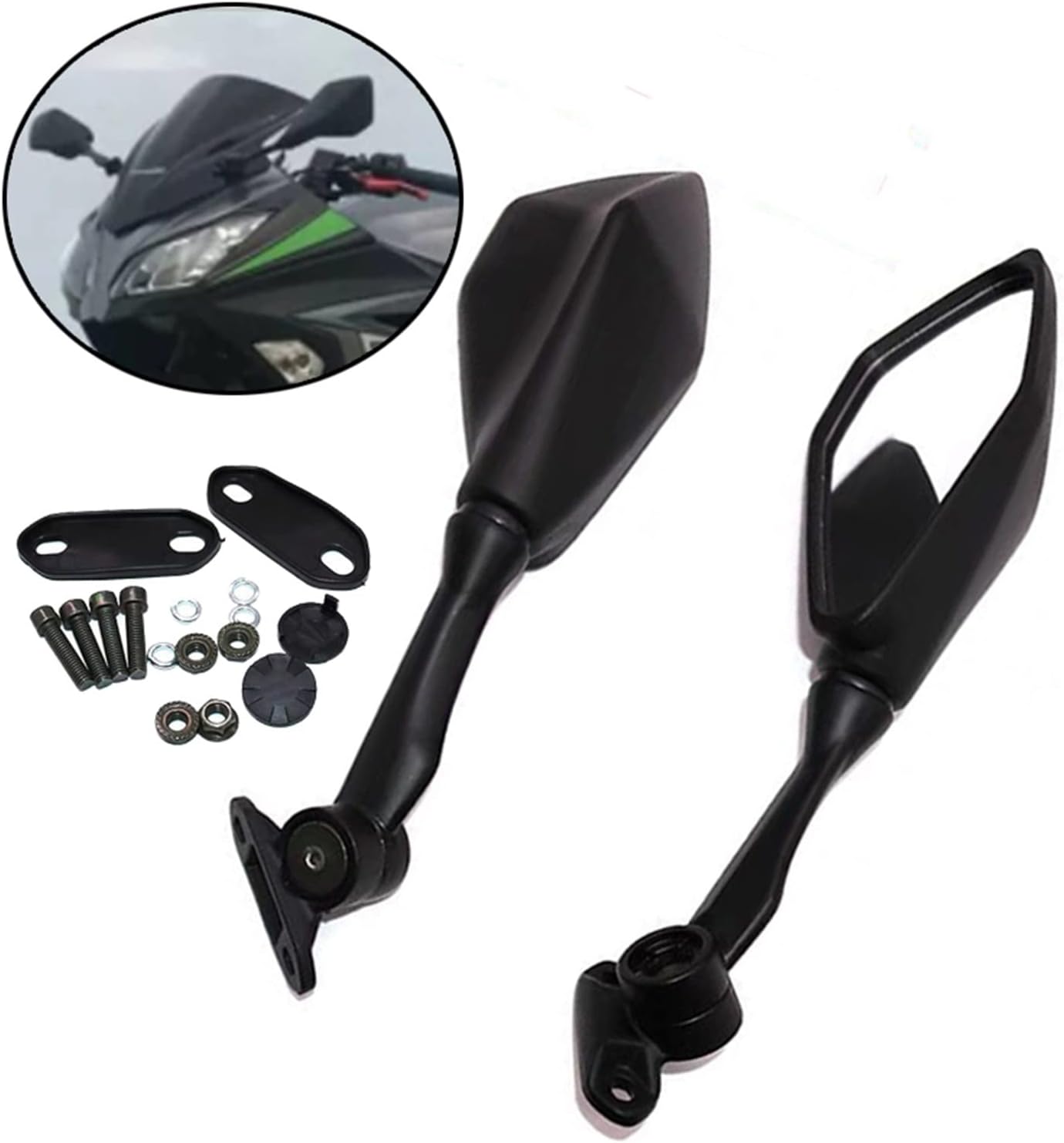 オートバイなリアビューミラー カワサキ忍者 125 250 300 400 650 1000 オートバイなリアビューミラー カワサキ忍者 125 250 300 400 650 1000