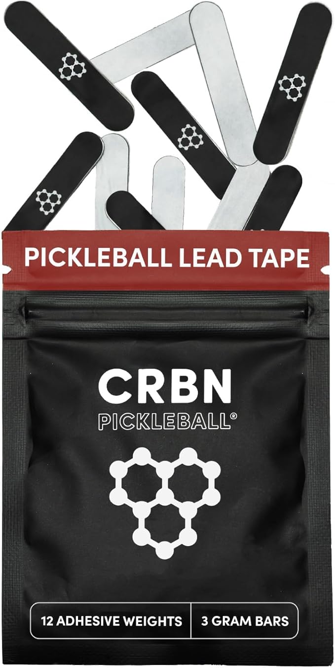 CRBN Tungsten and Lead Tape for Pickleball Paddles - Pickleball Paddle Weights - Enhance Paddle Stability & Expand Sweet Spot