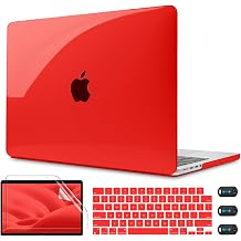 CISSOOK MacBook Pro 16 2021 2022 Case, Red A2485 Compatible with M1 Pro/Max Chip, Shell Cover, Red 2021, MacBook Pro 16A2485, Stylish, Hardcover, Thin, Shockproof, Lightweight, Japanese, A2485, JIS
