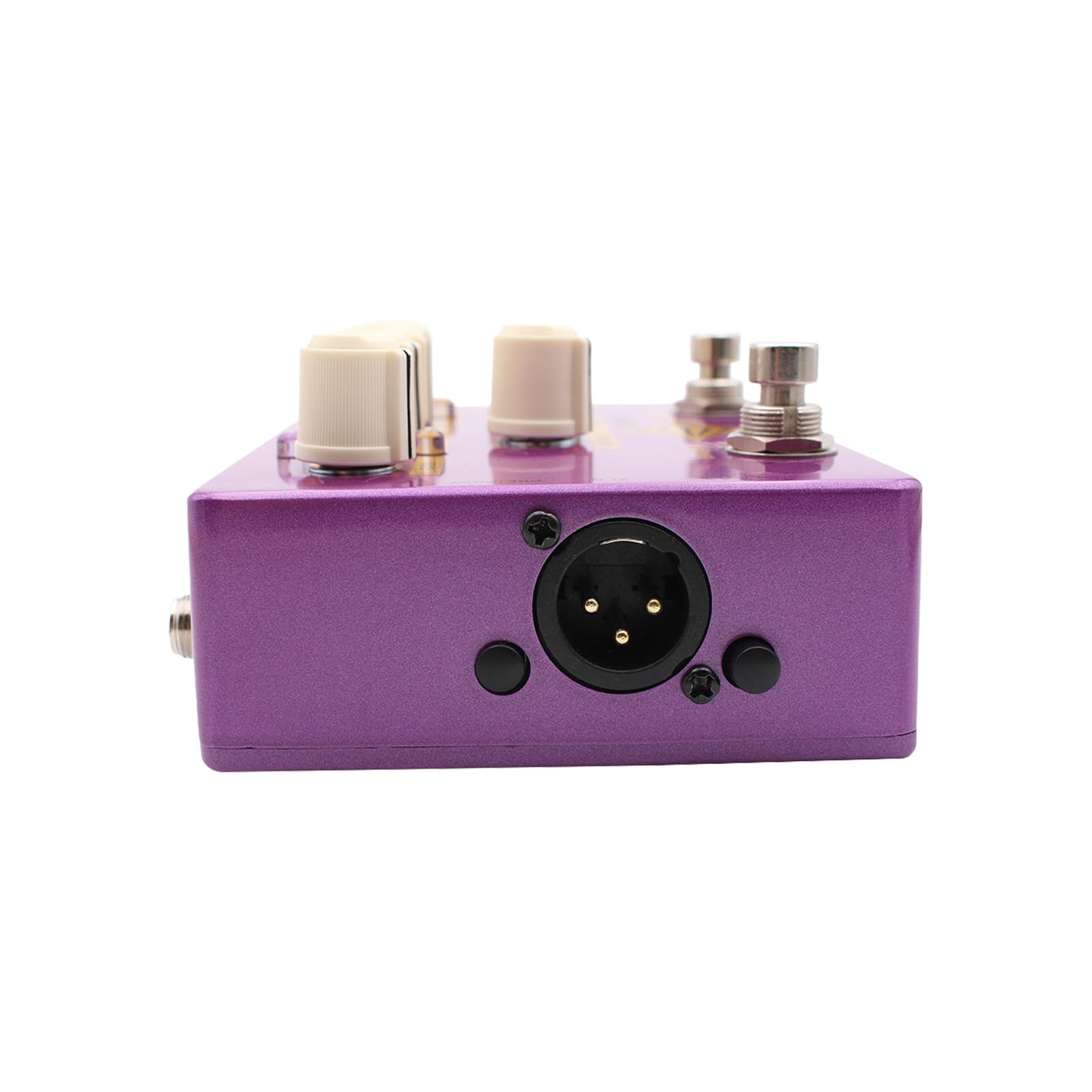 Gamma Bass Preamp Efekt Pedałowy Czysty Dźwięk Dynamiczny Ton True Bypass Fioletowy
