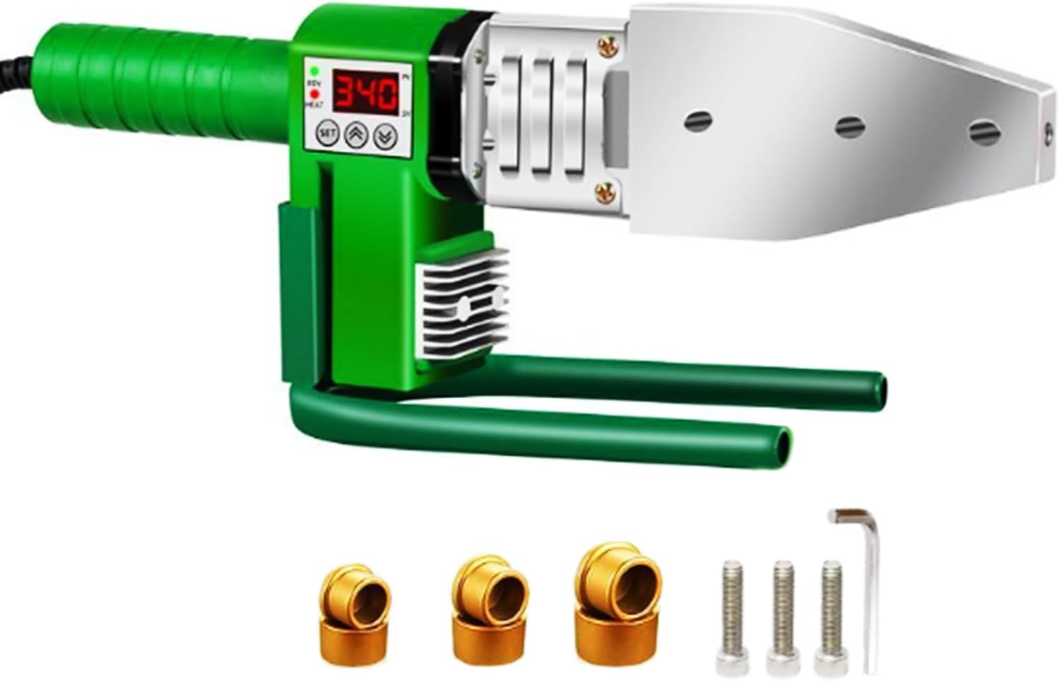 800W 20-32Mm Diameters Plastic Pipe Welding Hot Melt Machine Kit, 220V Electric Pipe Welding Tool for PPR PB PE Plastic Tube (Green)