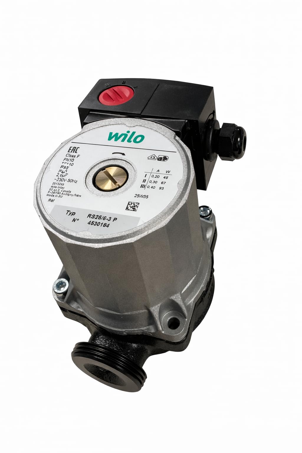 Recamania Pompa di Circolazione Caldaia WILO RS25/5-3P 230V | Interasse 130 mm | 3 Velocità | Connessione 1” 1/2 | Equivalente RS25/6-3P |